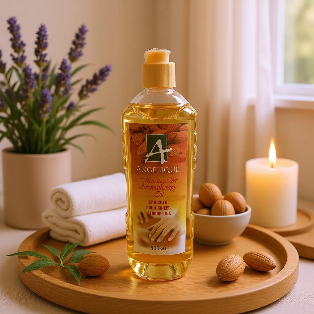 ANGELIQUE MASSAGE OIL SWEET ALMOND  500ML